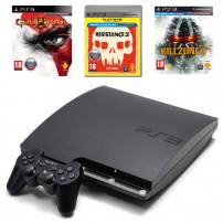Playstation 3 (PS3) Sony CECH-3008A 160GB God of War 3/Killzone 3/Resist.3